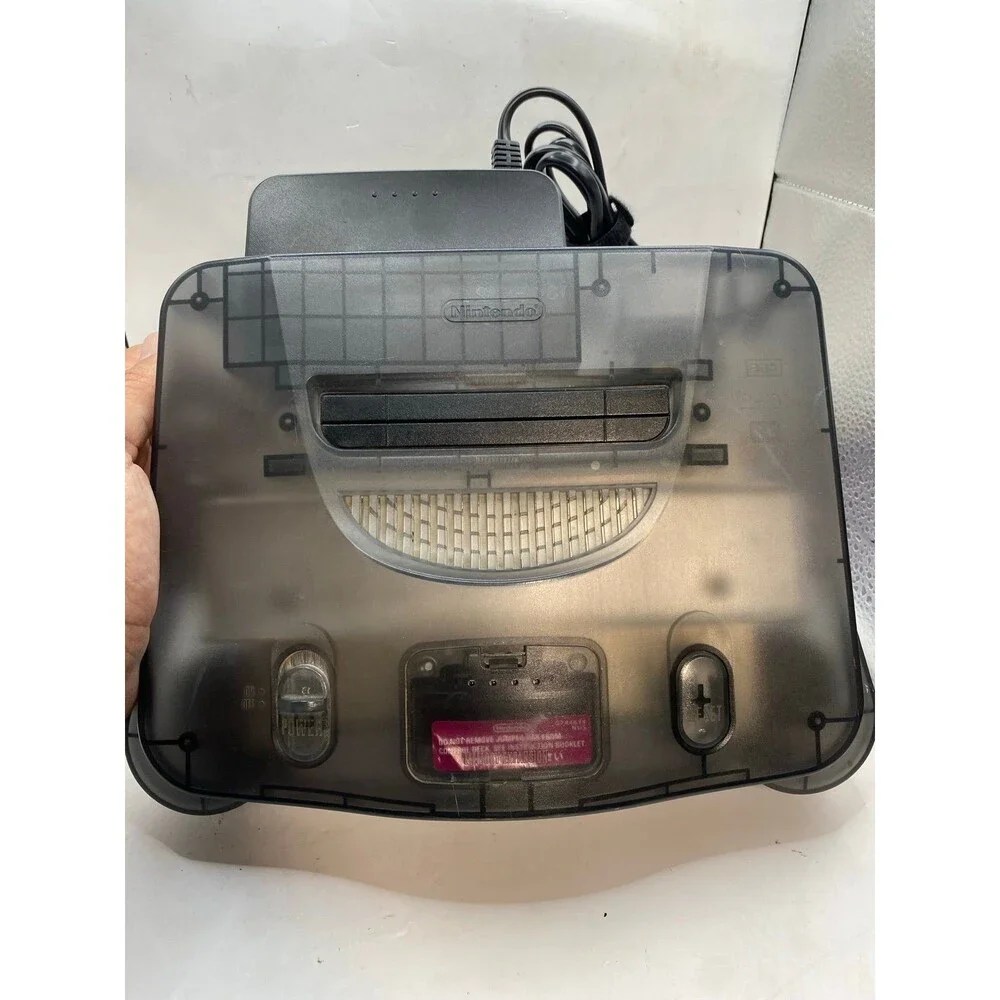 Clear Smoke Funtastic Nintendo 64 N64 Console Video Game System Bundle Tested